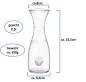 Preview: Glas Karaffe Misura 0,5L mit CE Eichring - 2 Stück -